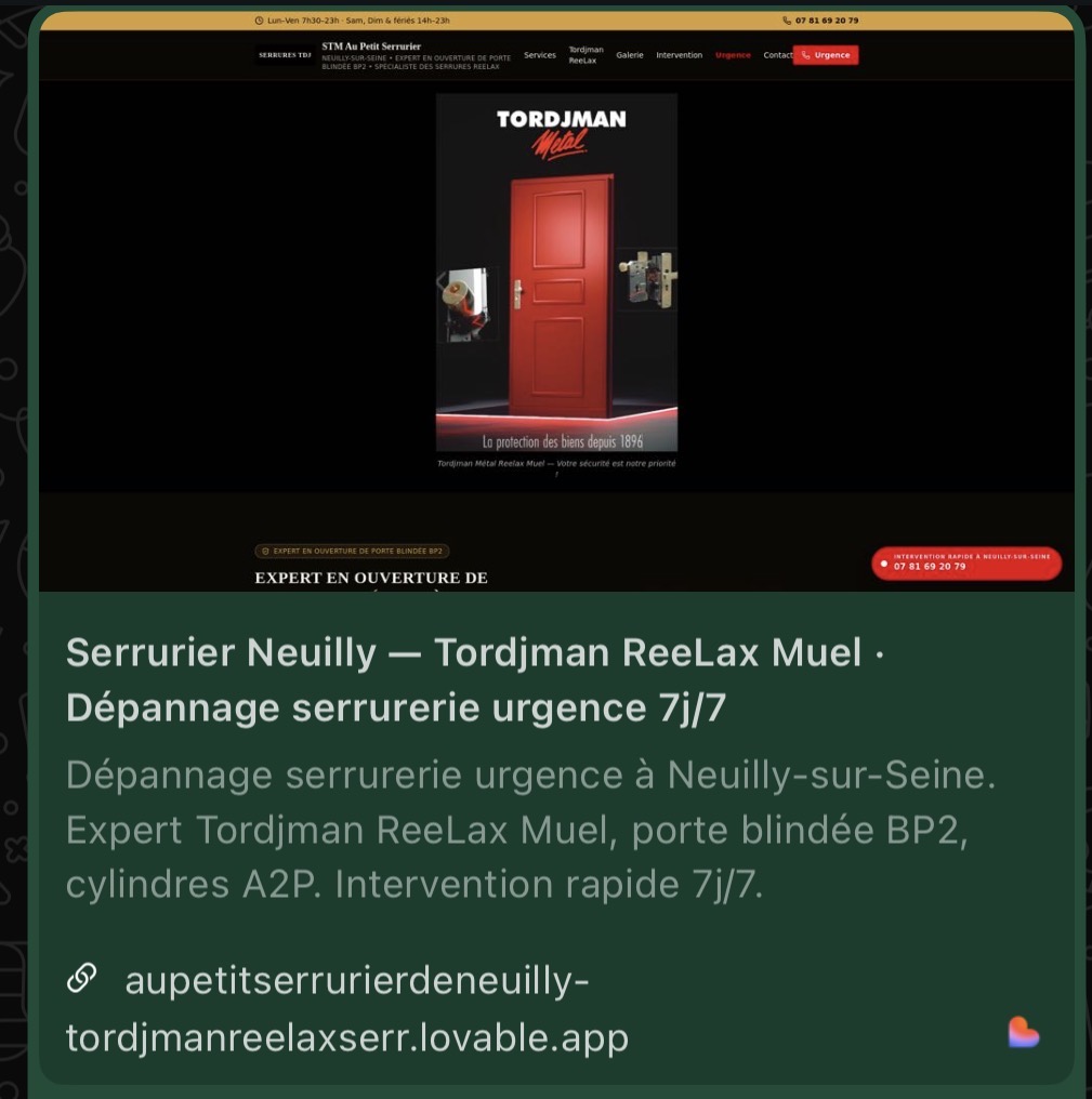 Tordjman Métal ReeLax — La protection des biens depuis 1896
